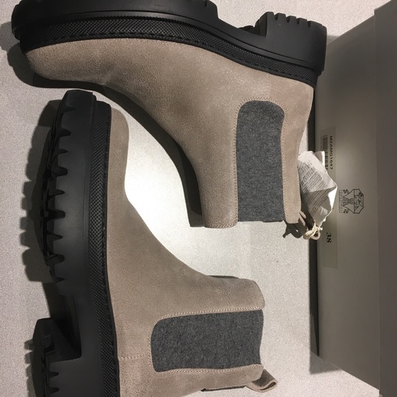 Brunello Cucinelli Platform Leather Boot sz 38 NIB - Picture 5 of 8